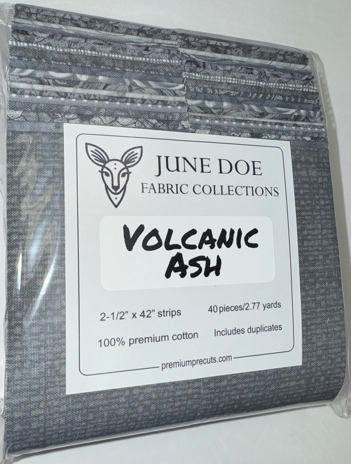 June Doe Fabric Collections - Volcanic Ash - 40-Strip Pack