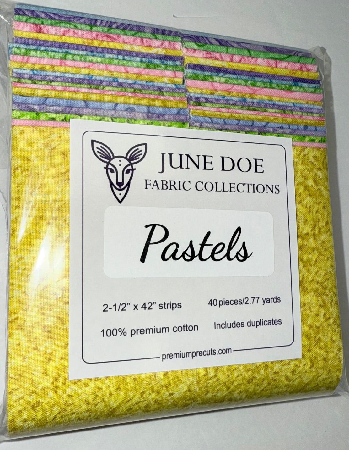 June Doe Fabric Collections - Pastels - 40-Strip Pack