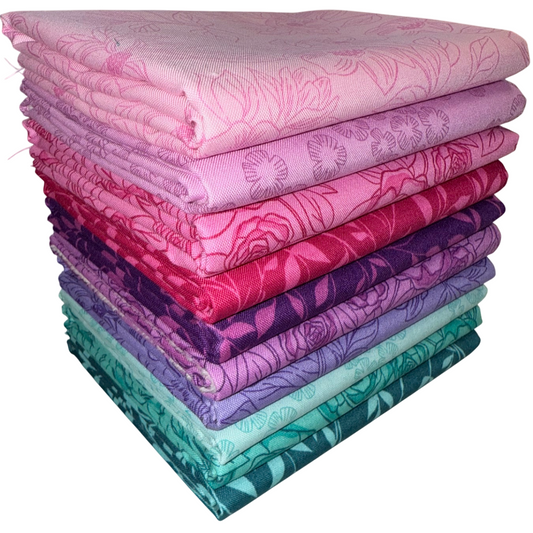 Andover "Color Me Pretty" Half-yard Bundle - 10 Fabrics, 5 Total Yards
