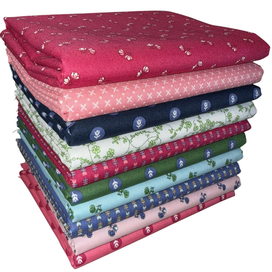 Riley Blake "Tulip Cottage" Half-yard Bundle - 10 Fabrics, 5 Total Yards