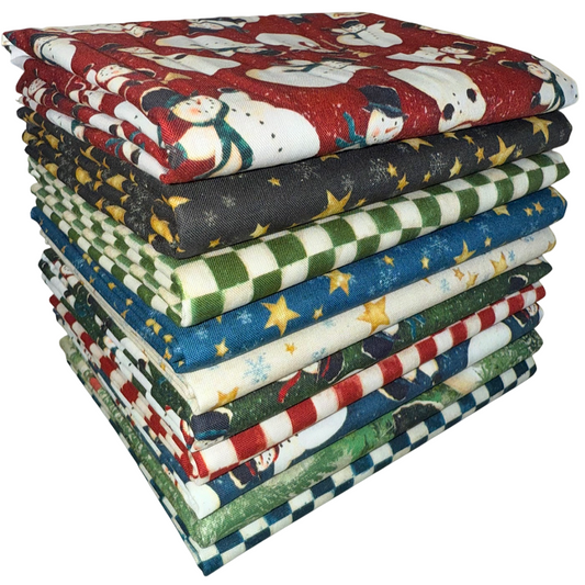 Clothworks "Snovalley" Half-yard Bundle - 10 Fabrics, 5 Total Yards