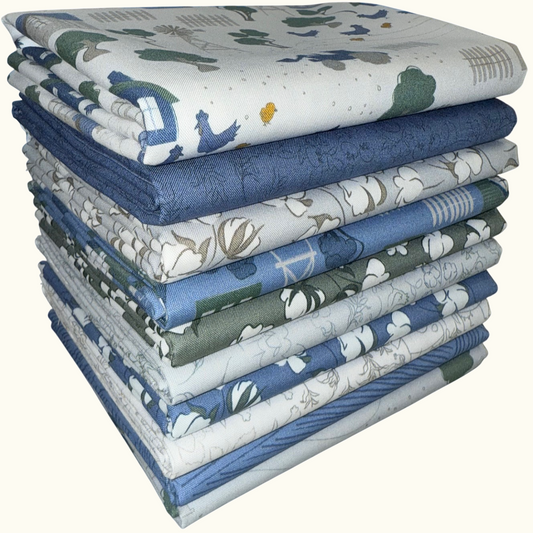 Clothworks "Homestead" Half-yard Bundle - 10 Fabrics, 5 Total Yards