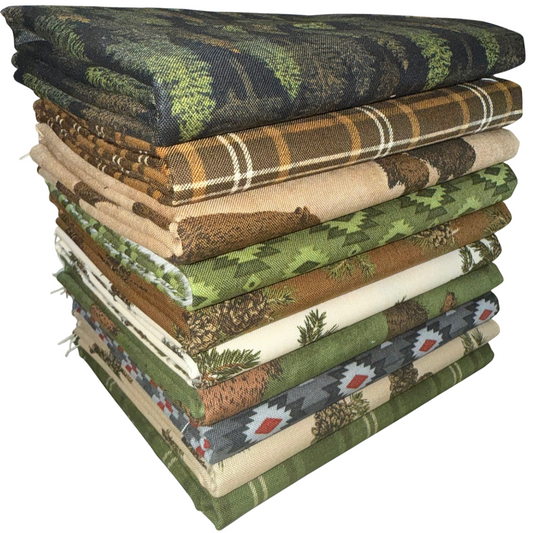 Riley Blake "Pine Grove" Half-yard Bundle - 10 Fabrics, 5 Total Yards