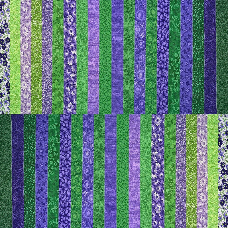 June Doe Fabric Collections - Lilac & Laurel - 40-Strip Pack