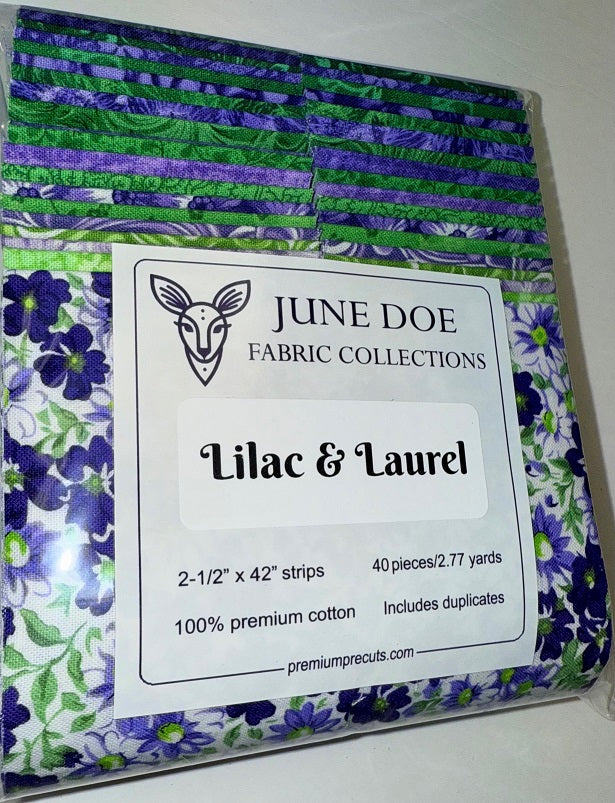 June Doe Fabric Collections - Lilac & Laurel - 40-Strip Pack
