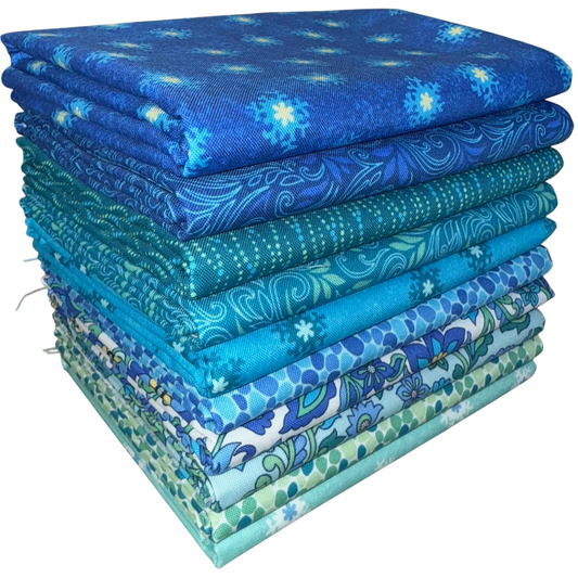 Andover "Thousand Steps" Half-yard Bundle - 10 Fabrics, 5 Total Yards