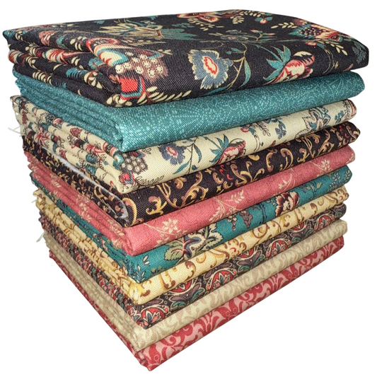 Marcus Fabrics "Elegant Estate" Half-yard Bundle - 10 Fabrics, 5 Total Yards
