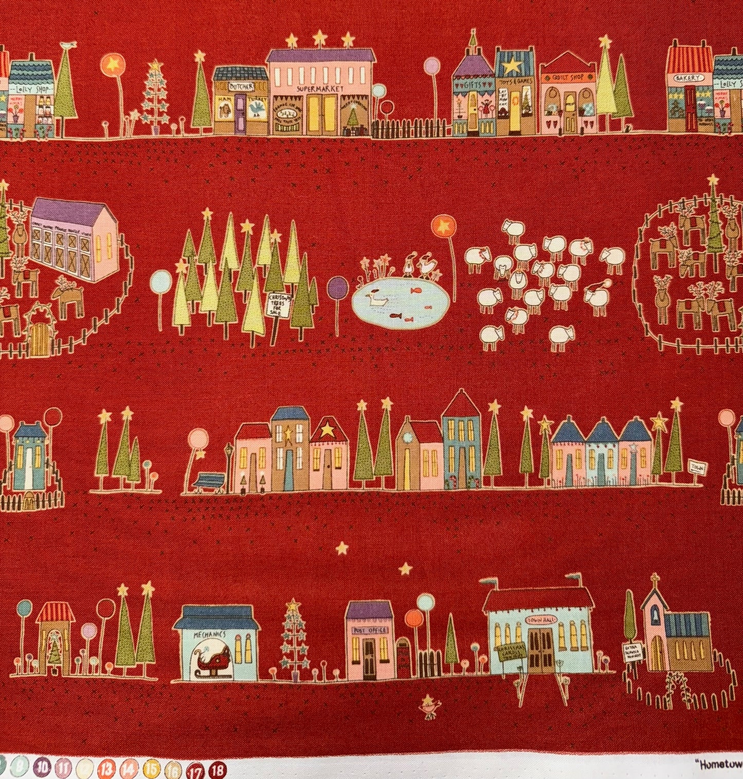 (3.5 yd) Henry Glass Hometown Holiday 8140-88
