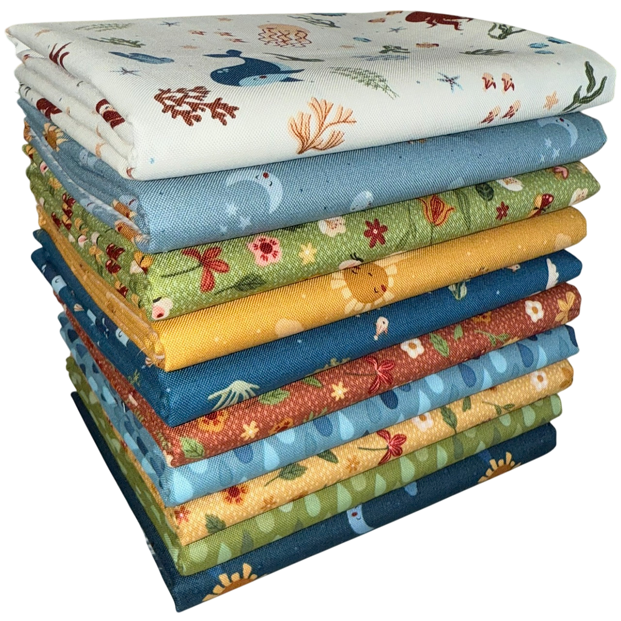 Riley Blake "Created With Love" Half-yard Bundle - 10 Fabrics, 5 Total Yards