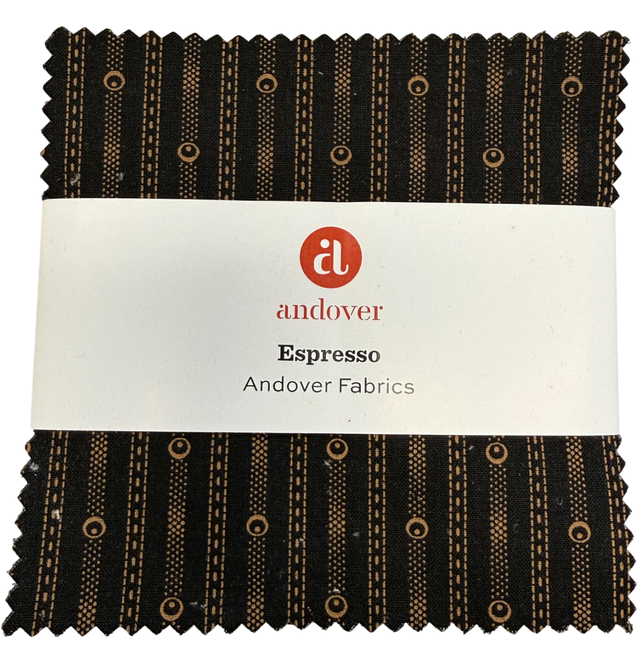 Charm Pack 5x5 Squares - Andover Espresso - 40 5" Squares