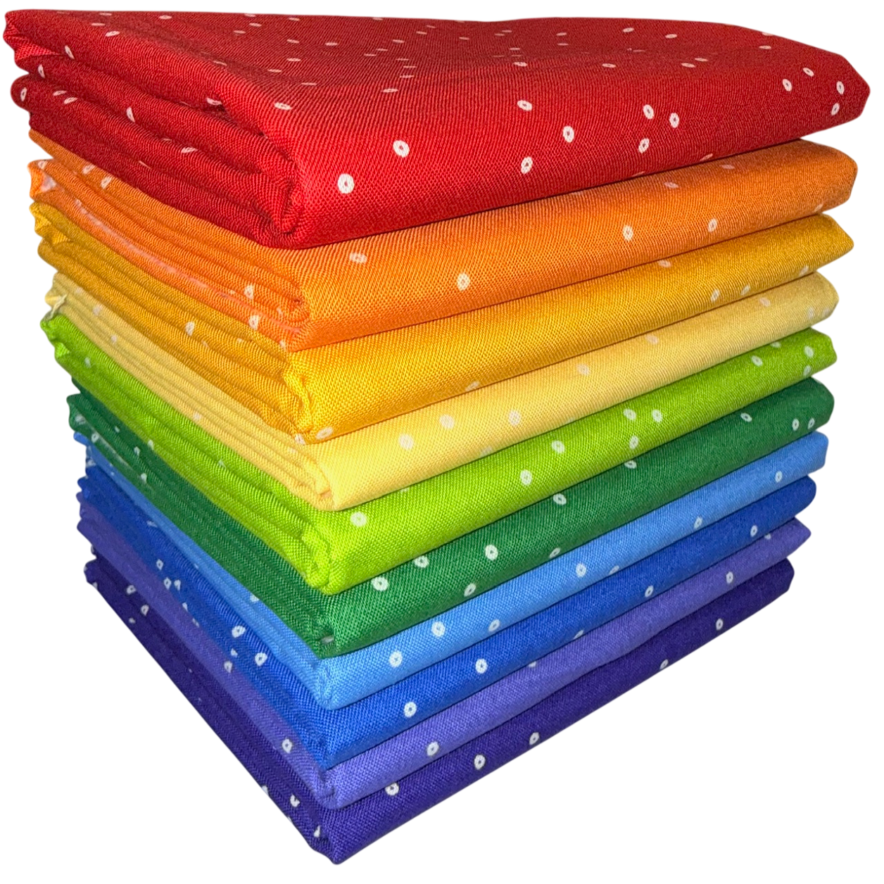 Andover "Sequin" (Rainbow) Half-yard Bundle - 10 Fabrics, 5 Total Yards