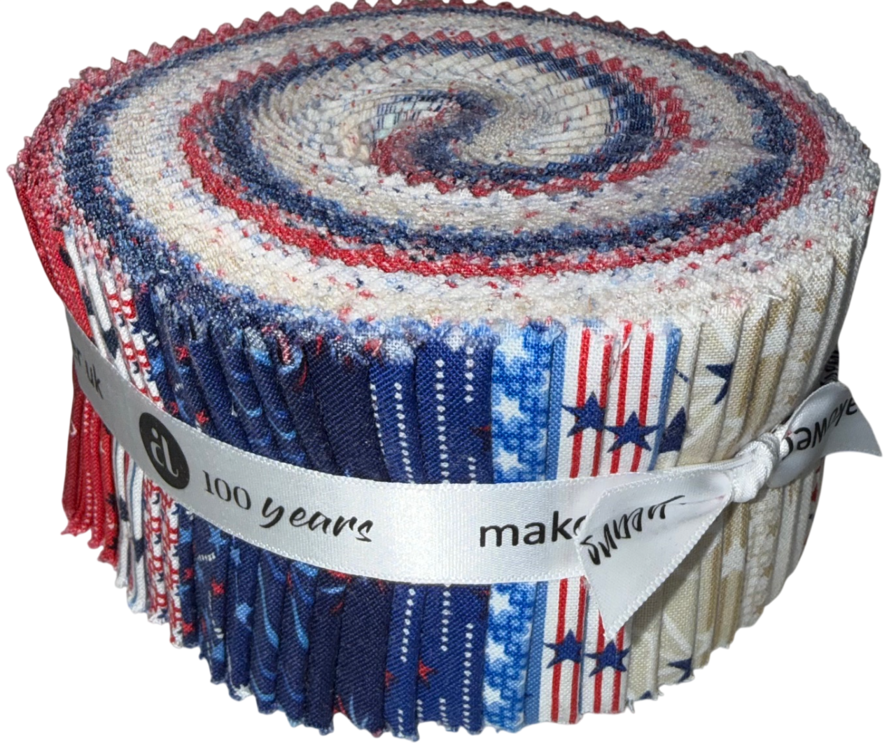 Andover/Makower UK - Tradition (Patriotic) Double Scoops - 40 2.5" Strips