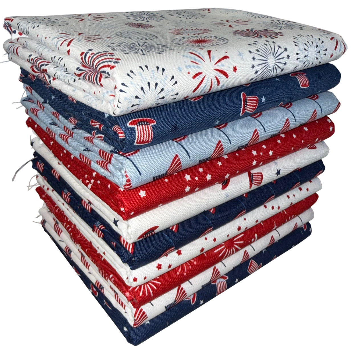 Riley Blake "Stars And Stripes Forever" Half-yard Bundle - 10 Fabrics, 5 Total Yards