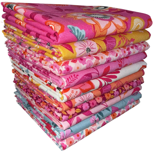 Andover/Makower UK "Memories Unfold" Half-yard Bundle - 10 Fabrics, 5 Total Yards