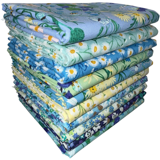 Clothworks "Springtime" Half-yard Bundle - 10 Fabrics, 5 Total Yards