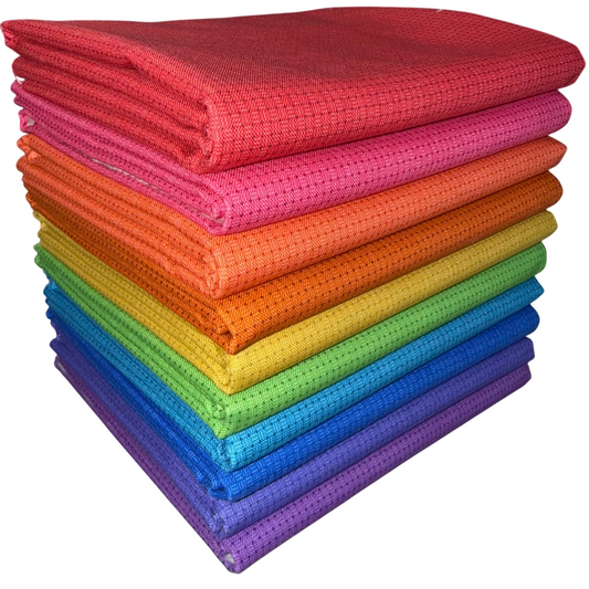 Andover "Cross Stitch Texture II" Half-yard Bundle - 10 Fabrics, 5 Total Yards