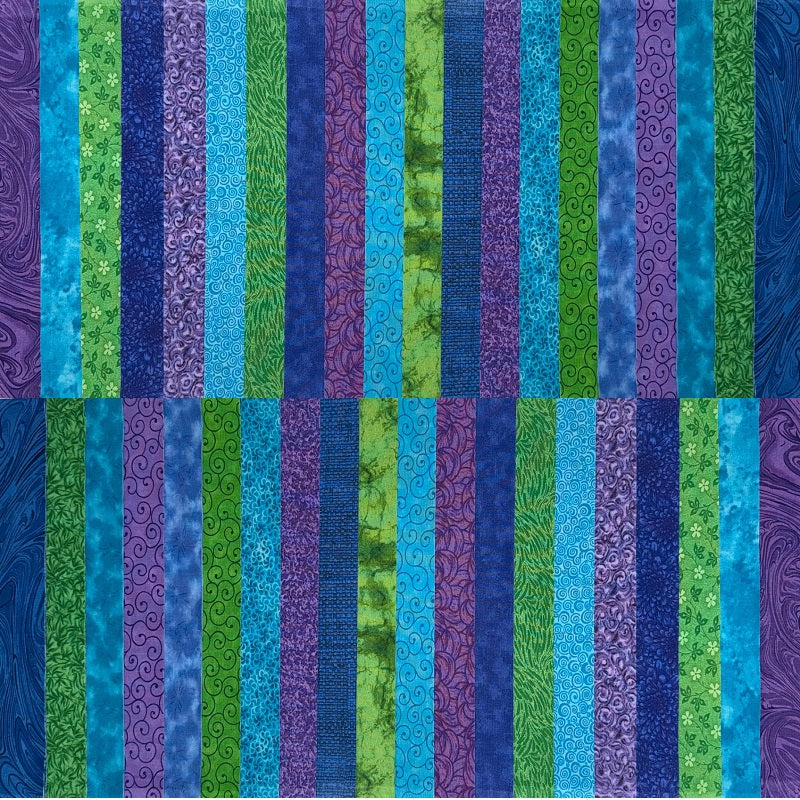 June Doe Fabric Collections - Deep Ocean - 40-Strip Pack