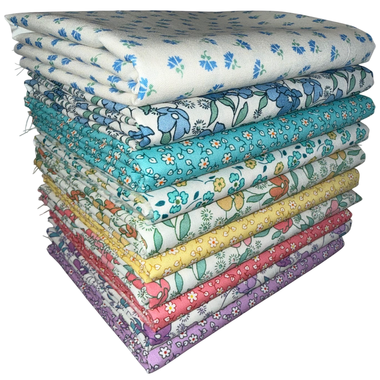 Robert Kaufman "Little Blossoms" Half-Yard Bundle - 10 Fabrics, 5 Total Yards