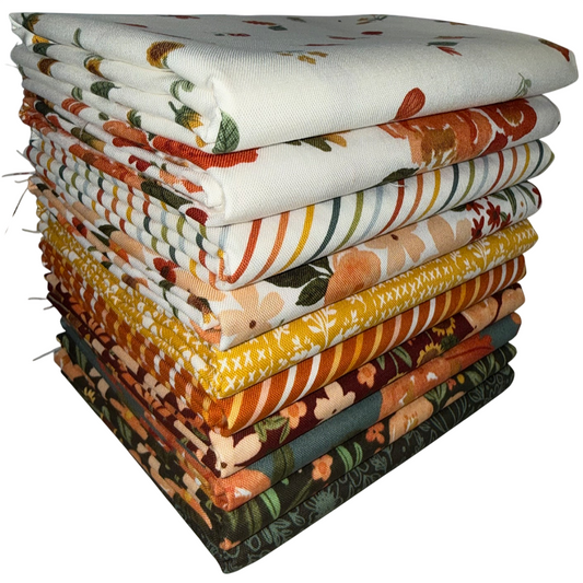 Riley Blake "Happy Fall Days" Half-yard Bundle - 10 Fabrics, 5 Total Yards
