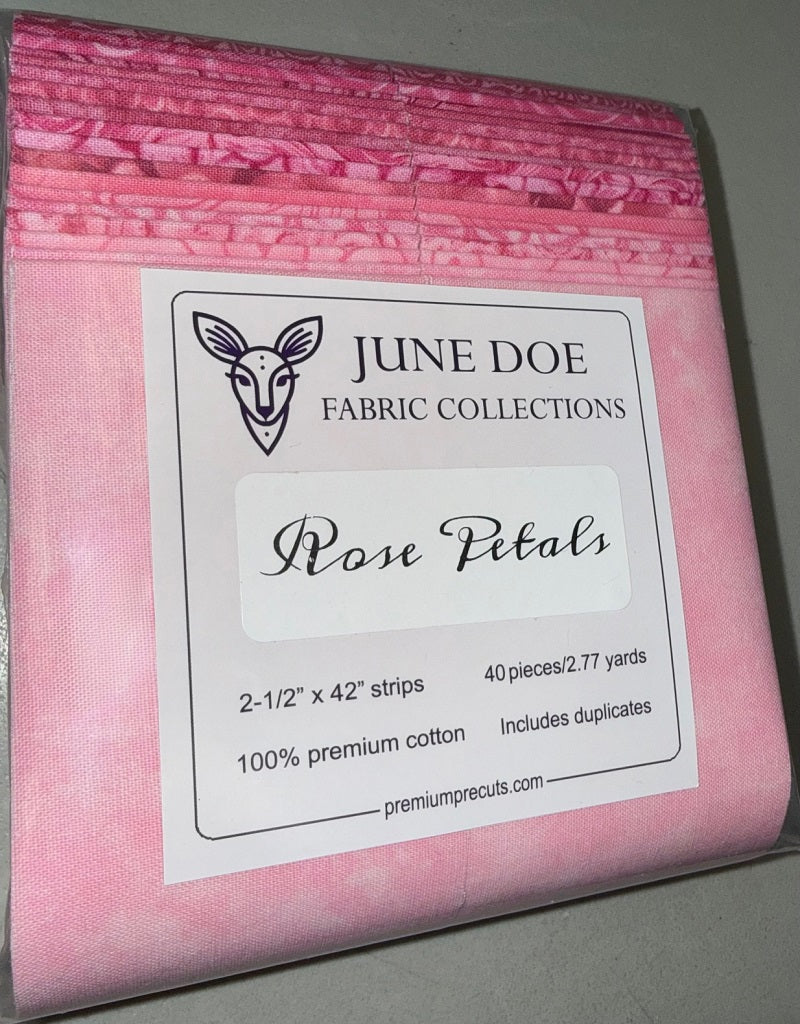 June Doe Fabric Collections - Rose Petals - 40-Strip Pack