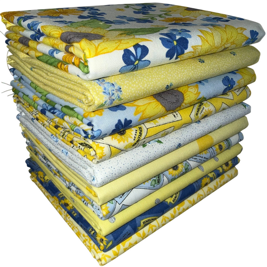 Riley Blake "Sunny Skies" Half-yard Bundle - 10 Fabrics, 5 Total Yards