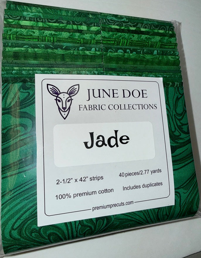 June Doe Fabric Collections - Jade - 40-Strip Pack