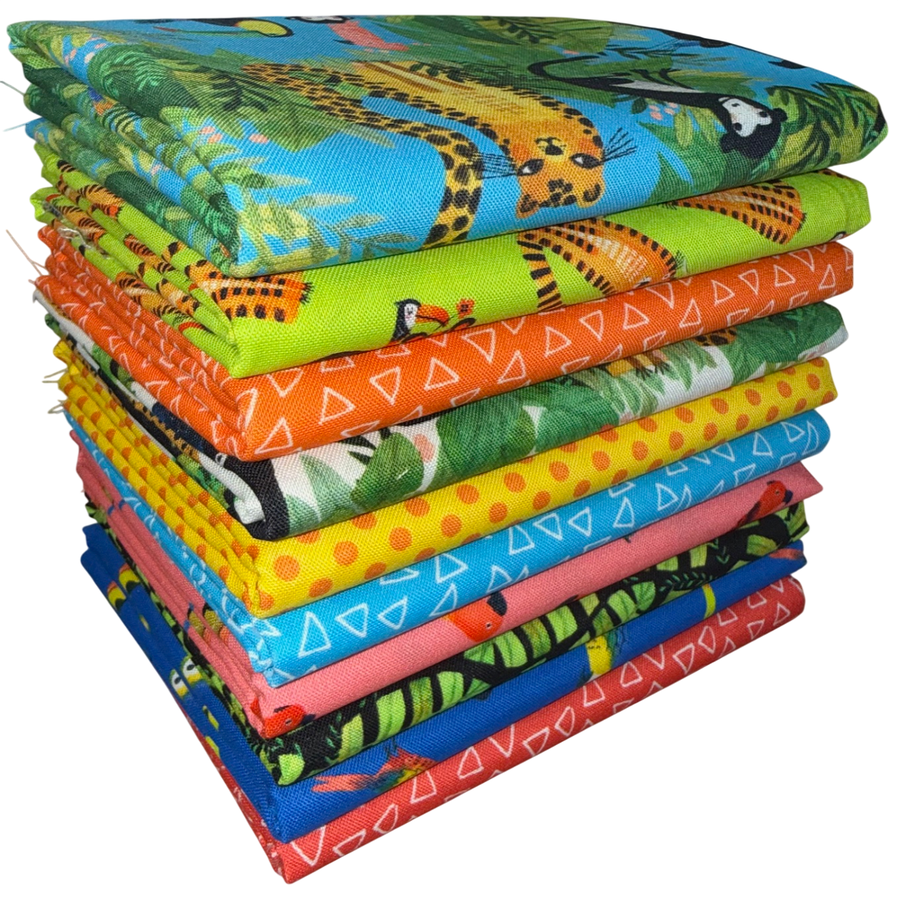 Benartex "Safari Fun" Half-Yard Bundle - 10 Fabrics, 5 Total Yards