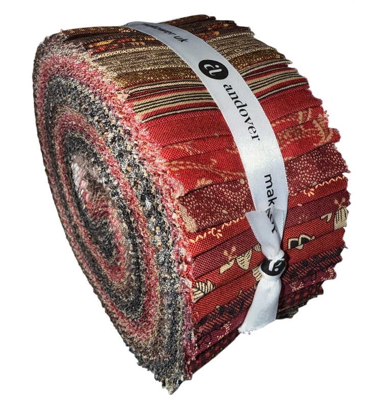 Andover/Makower UK - Bridgeport By Jo Morton Double Scoops - 40 2.5" Strips