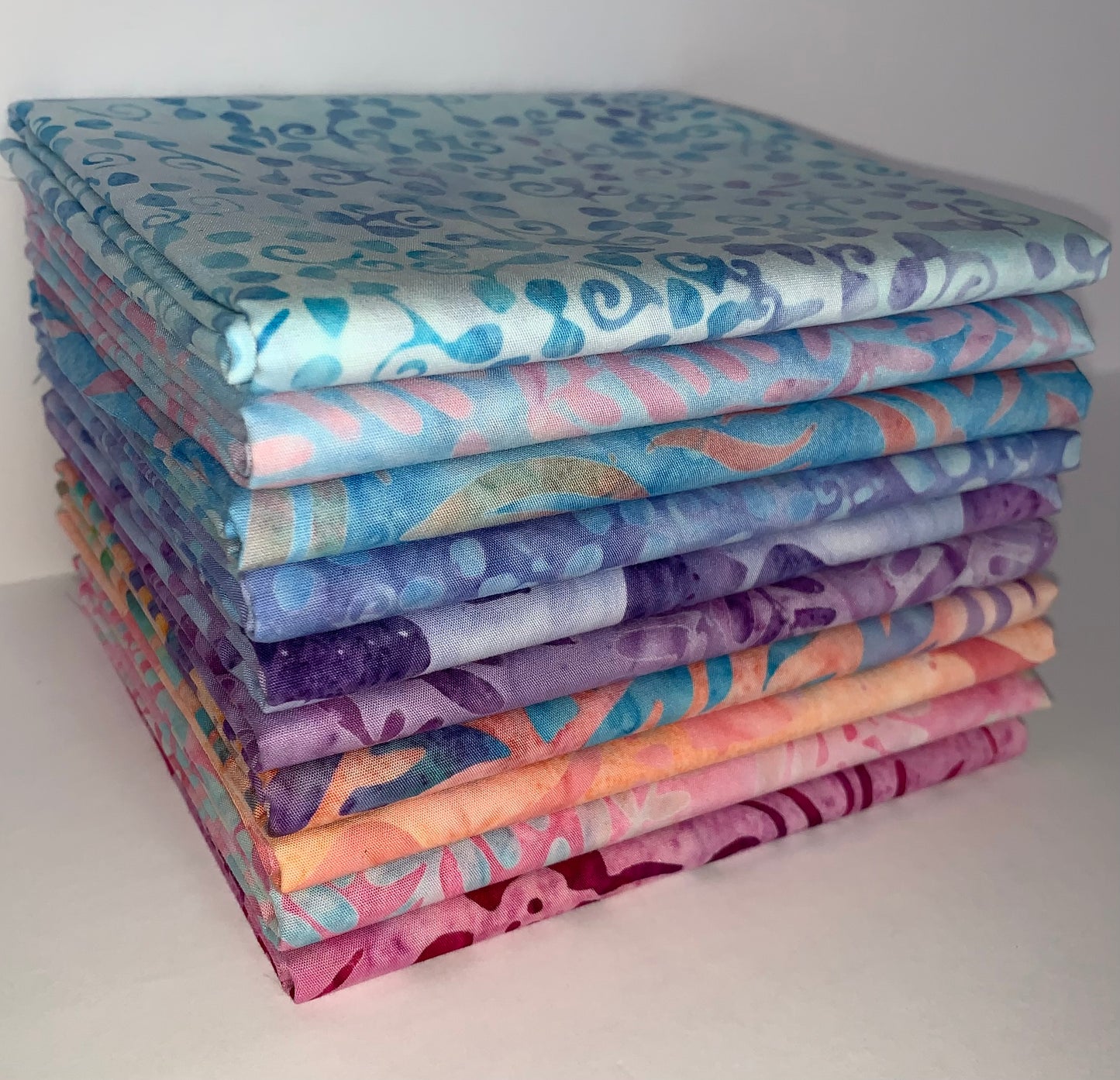 Robert Kaufman Artisan Batik "Wild Garden" Half-yard Bundle - 10 Fabrics, 5 Total Yards