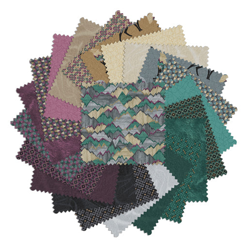 Charm Pack 5x5 Squares - Benartex Into The Wild - 40 5" Squares