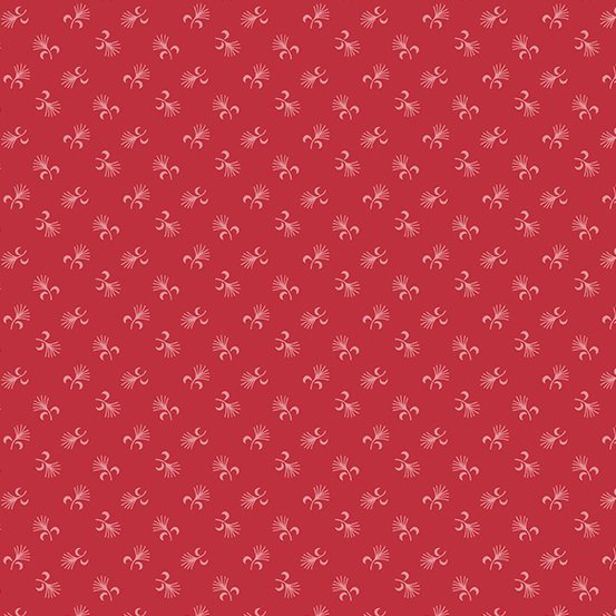 (4 yd) Andover/Makower UK Jewelbox 836-R Dandelion Fluff Crimson