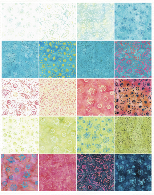 Island Batik - Just Dandy - 20 Fabrics, 40 Total Strips