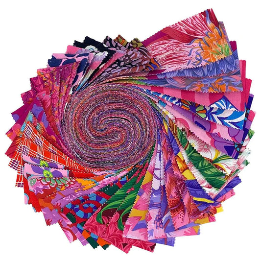 Free Spirit - "Hot" Colorway August 2023 by Kaffe Fassett Collective - 40 Strip Design Roll