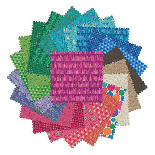 Charm Pack 5x5 Squares - Benartex LTD 2025 - 40 5" Squares
