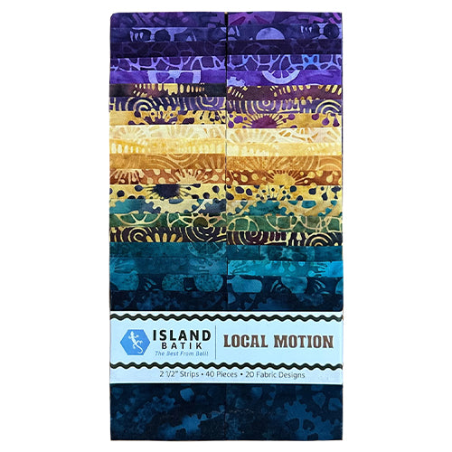Island Batik - Local Motion - 20 Fabrics, 40 Total Strips