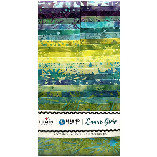 Island Batik - Lunar Glow - 20 Fabrics, 40 Total Strips
