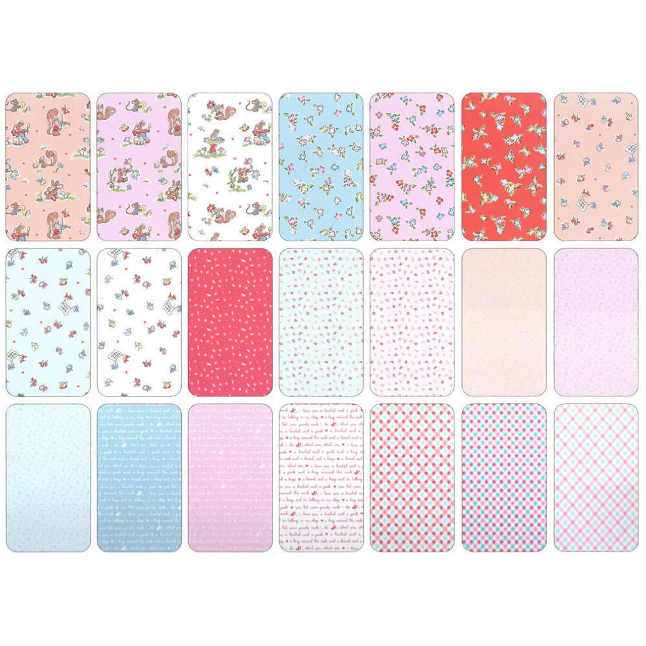 Charm Pack 5x5 Squares - Riley Blake Love Notes 5-inch Stacker - 40 5" Squares