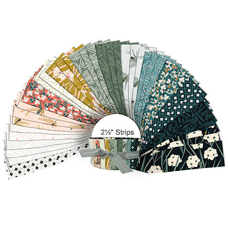 Quilting Treasures QT Fabrics - Meadow Drift - 40 Strip Jelly Roll