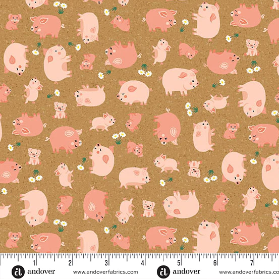 Andover "Fun On The Farm" Half-yard Bundle - 10 Fabrics, 5 Total Yards