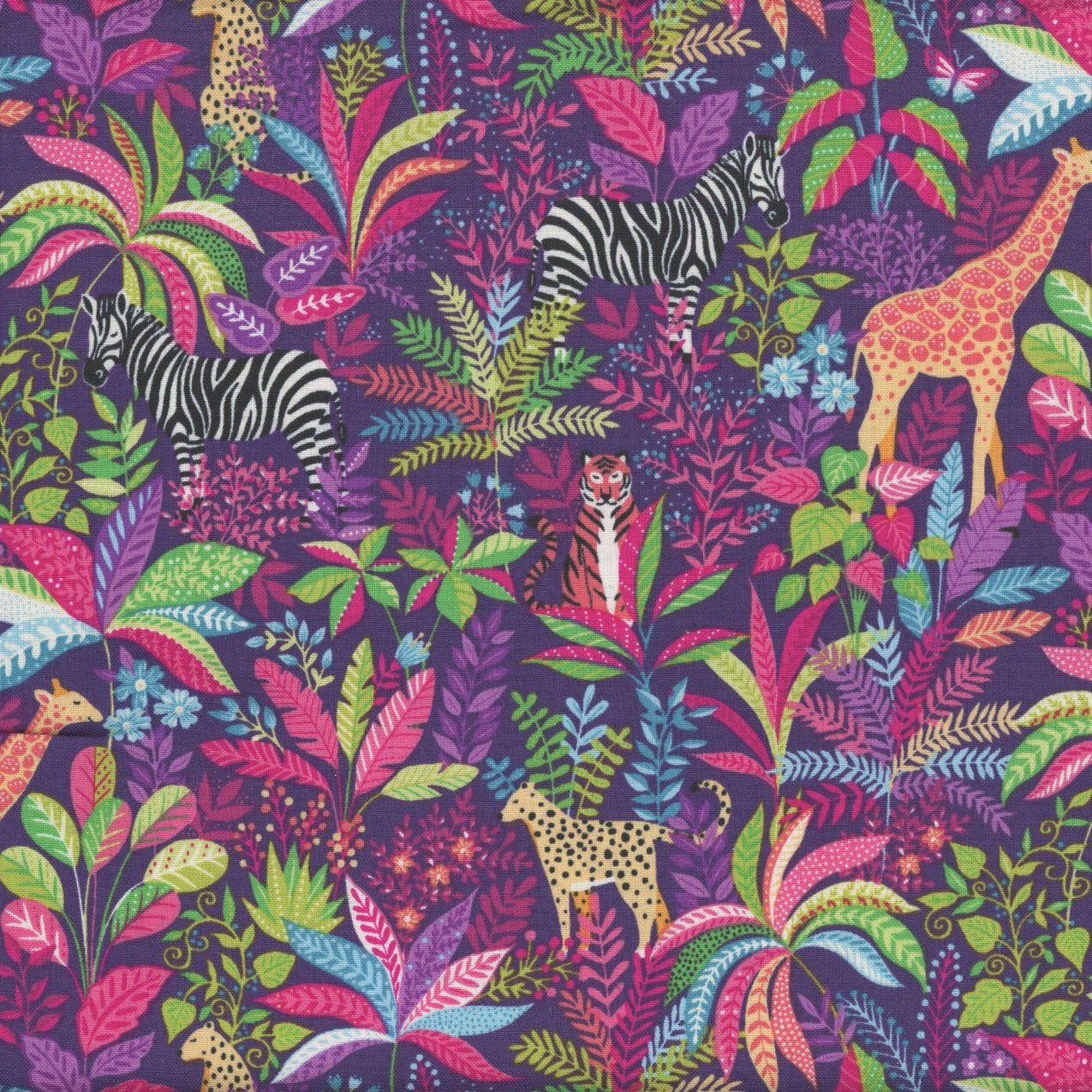 Andover/Makower UK "Tropica" Half-yard Bundle - 10 Fabrics, 5 Total Yards