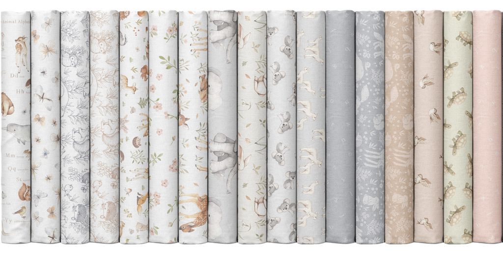Timeless Treasures/Dear Stella - ABCs of Love by Nina Stajner - 40 2.5" Strips/Jelly Roll