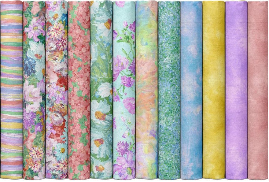 Timeless Treasures - Impression By Chong-a Hwang - 40 2.5" Strips/Jelly Roll