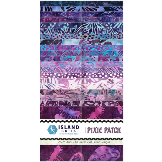 Island Batik - Pixie Patch - 20 Fabrics, 40 Total Strips