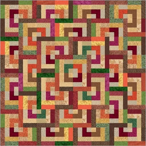 Free Quarter Log Cabin Jelly Roll Tutorial!
