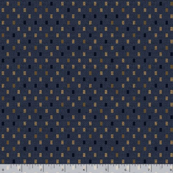 Marcus Fabrics "Indigo Neutrals" Half-yard Bundle - 10 Fabrics, 5 Total Yards
