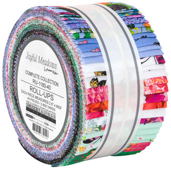 Robert Kaufman Joyful Meadows By Lauren Wan Roll-up - 40 Strip Roll