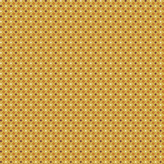 (2.5 yd) Marcus Fabrics Autumn Delight Pieceful Gathering R110929D - Gold Dot