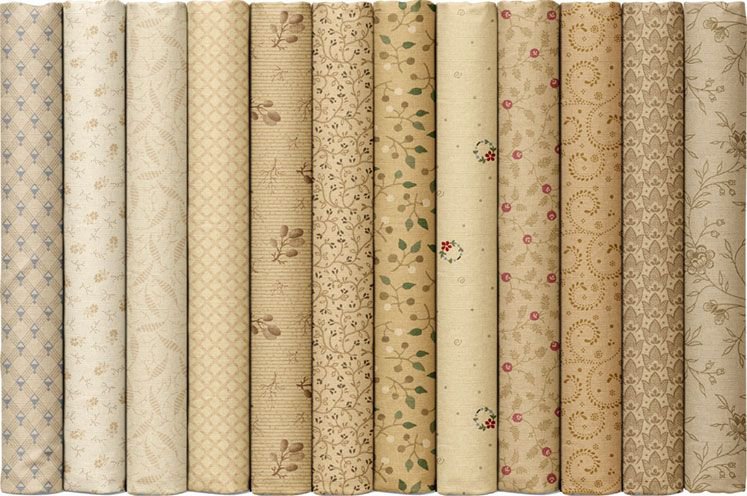 Marcus Fabrics - Prairie Backgrounds II - 40 2.5" Strips