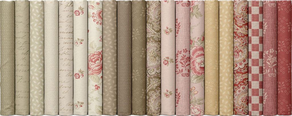Marcus Fabrics - Love Letters by Dawn Heese - 40 2.5" Strips