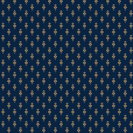 (3 yd) Marcus Fabrics Piecemakers Sampler Ditsy Dot Navy R170796